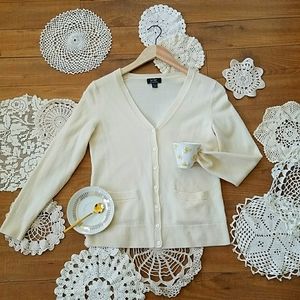 Lord & Taylor 100% Merino Wool Cardigan